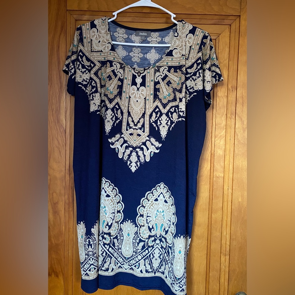 Neumann Marcus Navy Blue Dress